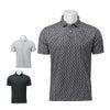 タイトリスト Titleist　メンズ バイヤス ヘリンボーン ジャカード 半袖 ポロシャツ TMPMS103J　2025年モデル