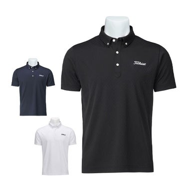 タイトリスト Titleist　メンズ デジタル柄 ジャカード 半袖 ポロシャツ TMPMS111J　2025年モデル
