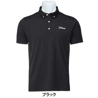 タイトリスト Titleist　メンズ デジタル柄 ジャカード 半袖 ポロシャツ TMPMS111J　2025年モデル 詳細2