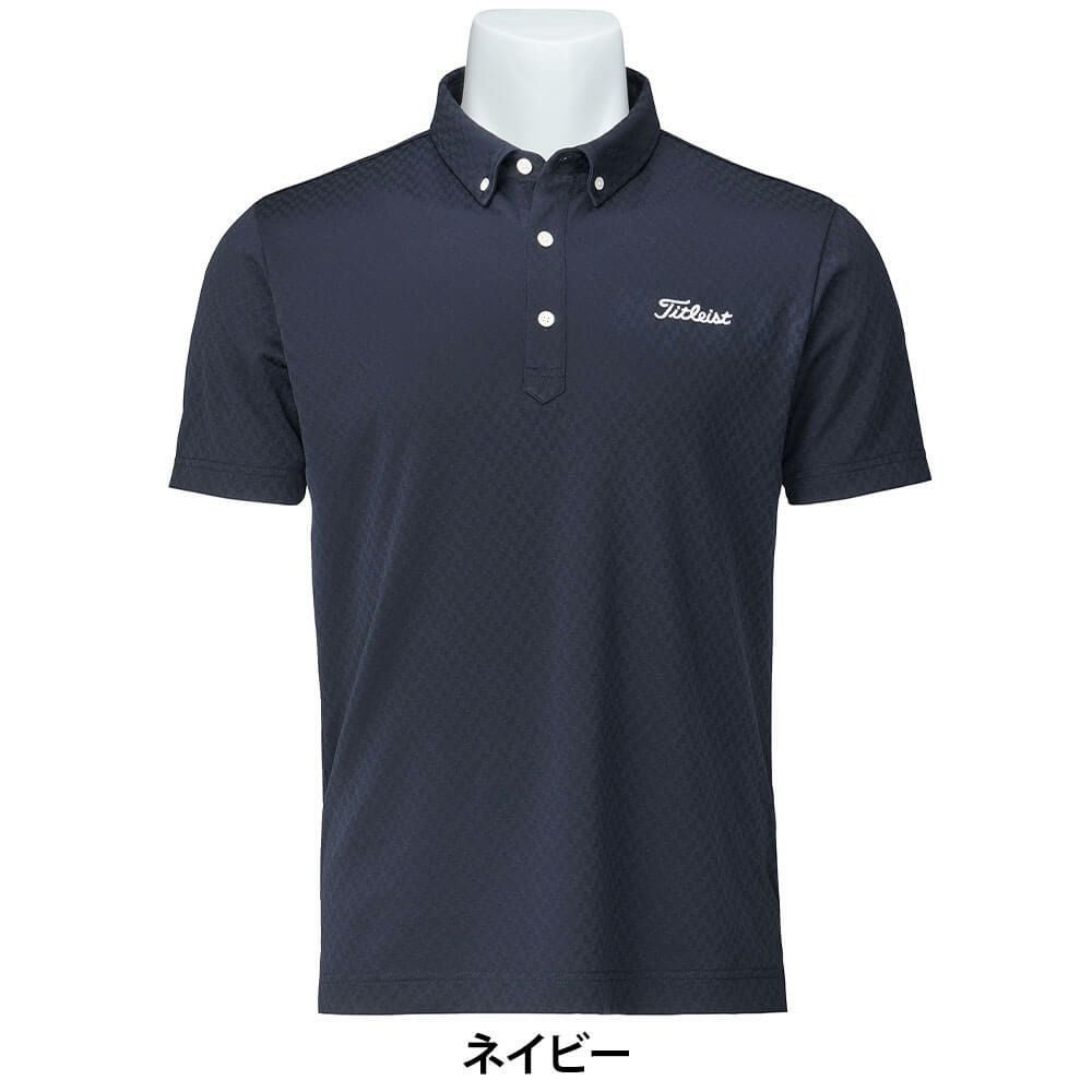 タイトリスト Titleist メンズ デジタル柄 ジャカード 半袖 ポロシャツ