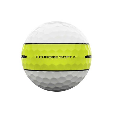 キャロウェイ　クロム ソフト 360°ストライプ 2025年モデル　ゴルフボール　1ダース（12球入り） イエロー 詳細3
