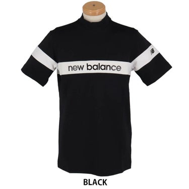 ニューバランスゴルフ　メンズ 配色ラインロゴ 半袖 モックネック シャツ 012-5166002　2025年モデル 詳細2