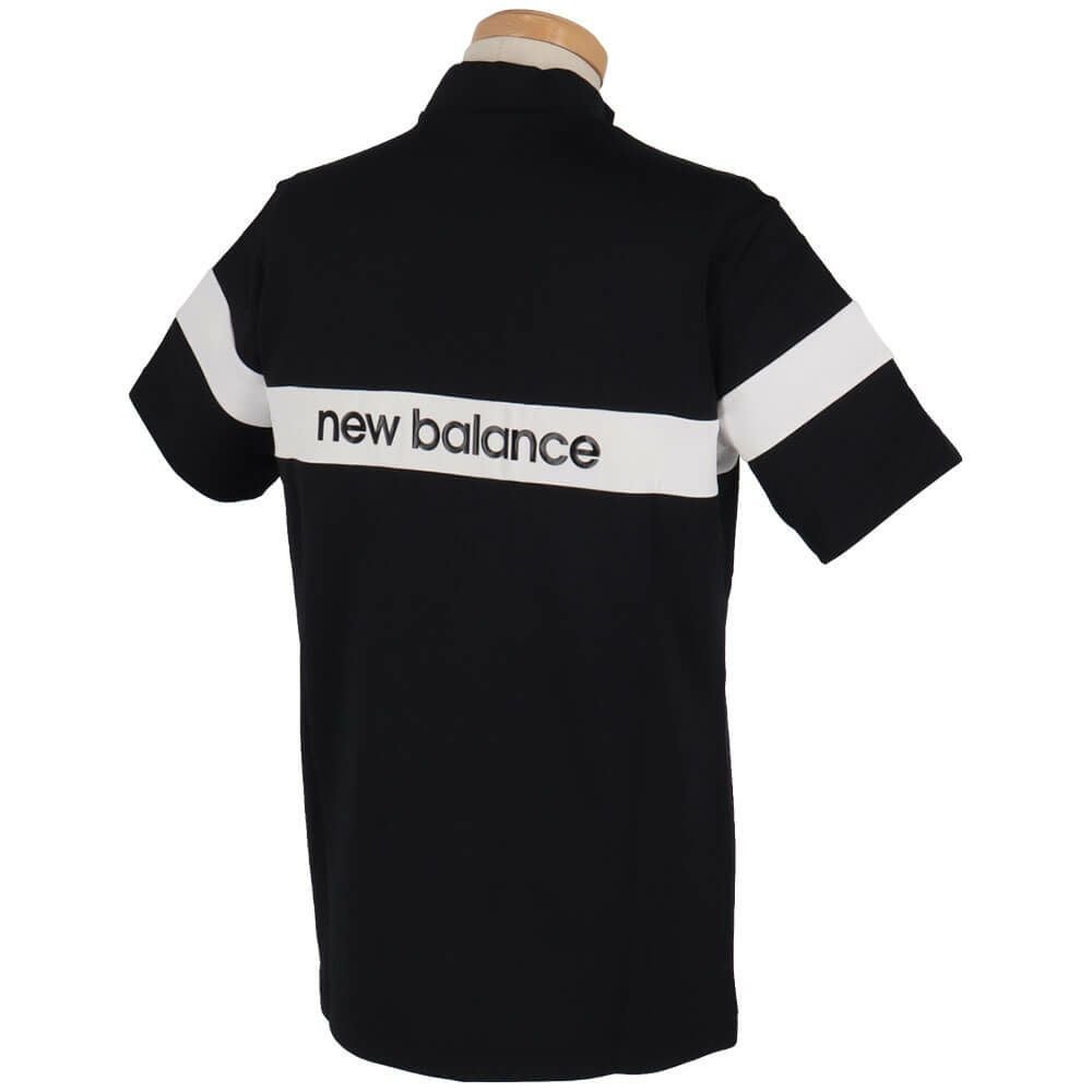 ニューバランスゴルフ　メンズ 配色ラインロゴ 半袖 モックネック シャツ 012-5166002　2025年モデル 詳細3