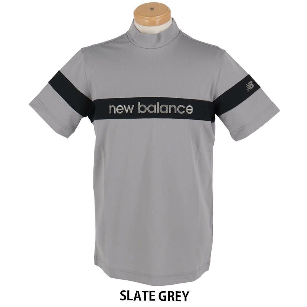ニューバランスゴルフ　メンズ 配色ラインロゴ 半袖 モックネック シャツ 012-5166002　2025年モデル 詳細5