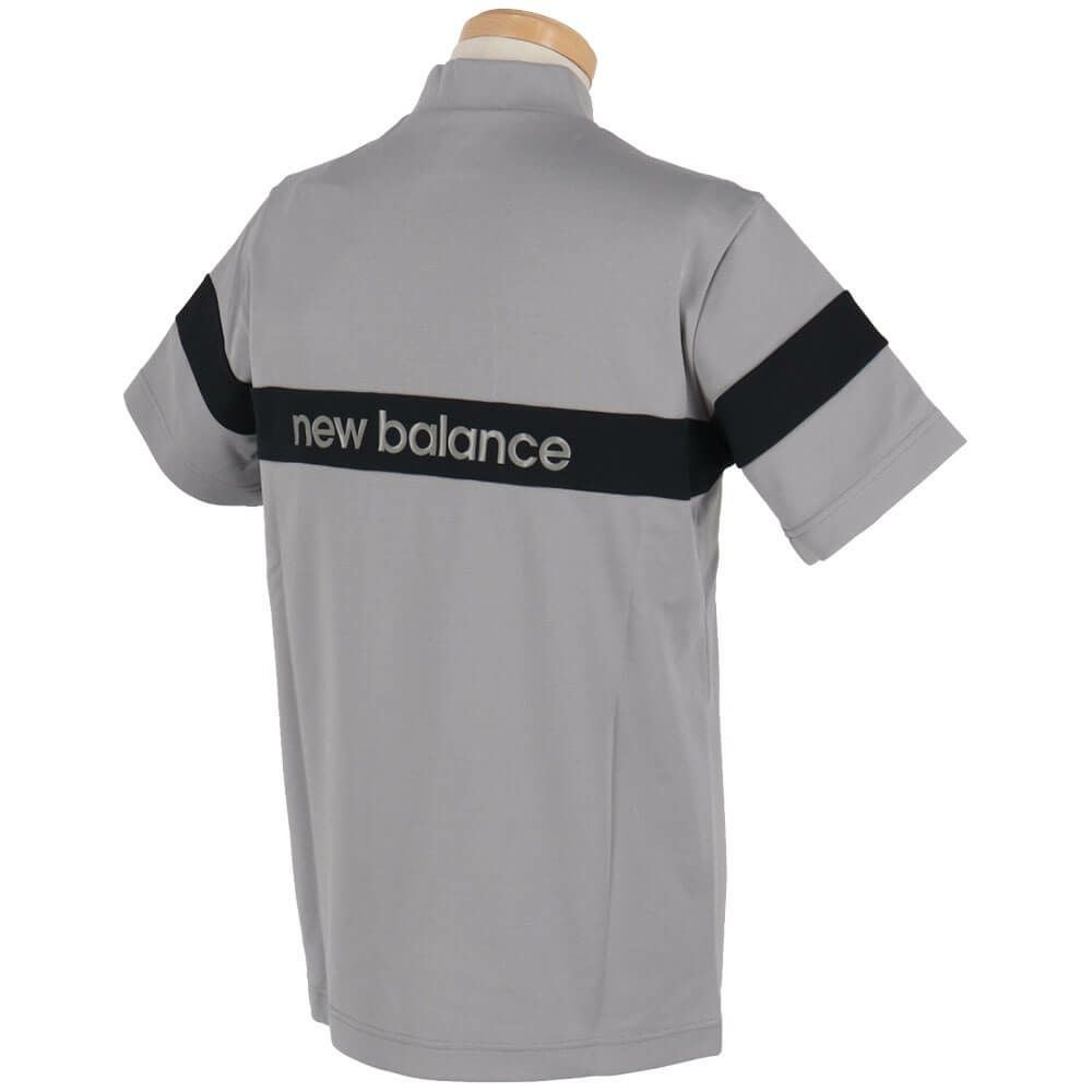 ニューバランスゴルフ　メンズ 配色ラインロゴ 半袖 モックネック シャツ 012-5166002　2025年モデル 詳細6