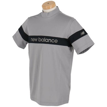 ニューバランスゴルフ　メンズ 配色ラインロゴ 半袖 モックネック シャツ 012-5166002　2025年モデル 詳細7