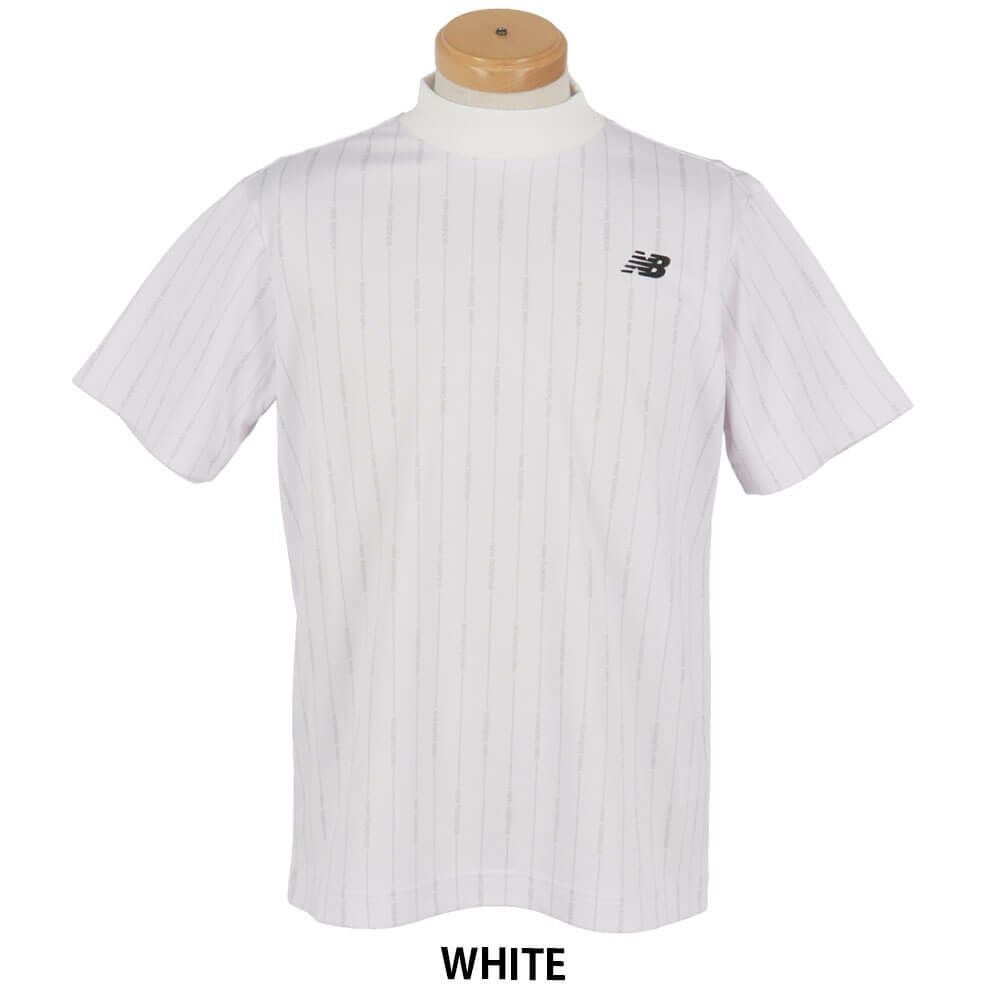 ニューバランスゴルフ　メンズ ロゴストライプ柄 半袖 モックネック シャツ 012-5166009　2025年モデル 詳細5