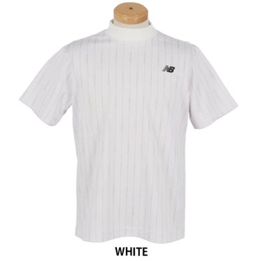 ニューバランスゴルフ　メンズ ロゴストライプ柄 半袖 モックネック シャツ 012-5166009　2025年モデル 詳細5