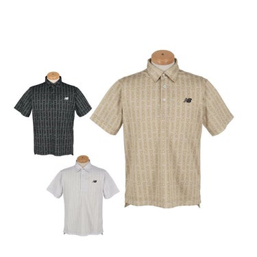 ニューバランスゴルフ　メンズ ロゴストライプ柄 半袖 ポロシャツ 012-5168006　2025年モデル