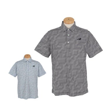 ニューバランスゴルフ　メンズ メッシュ ジオメトリ 半袖 ポロシャツ 012-5168010　2025年モデル