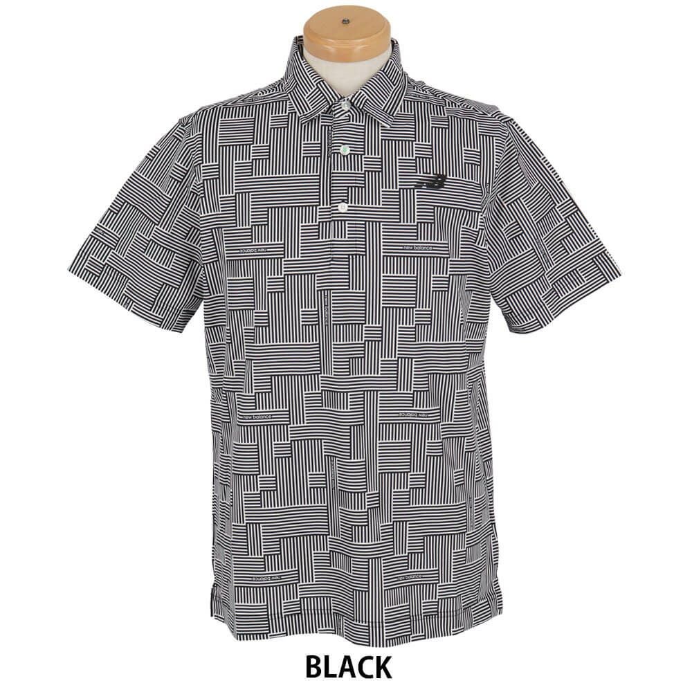 ニューバランスゴルフ　メンズ メッシュ ジオメトリ 半袖 ポロシャツ 012-5168010　2025年モデル 詳細2