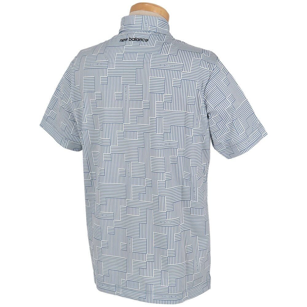 ニューバランスゴルフ　メンズ メッシュ ジオメトリ 半袖 ポロシャツ 012-5168010　2025年モデル 詳細6