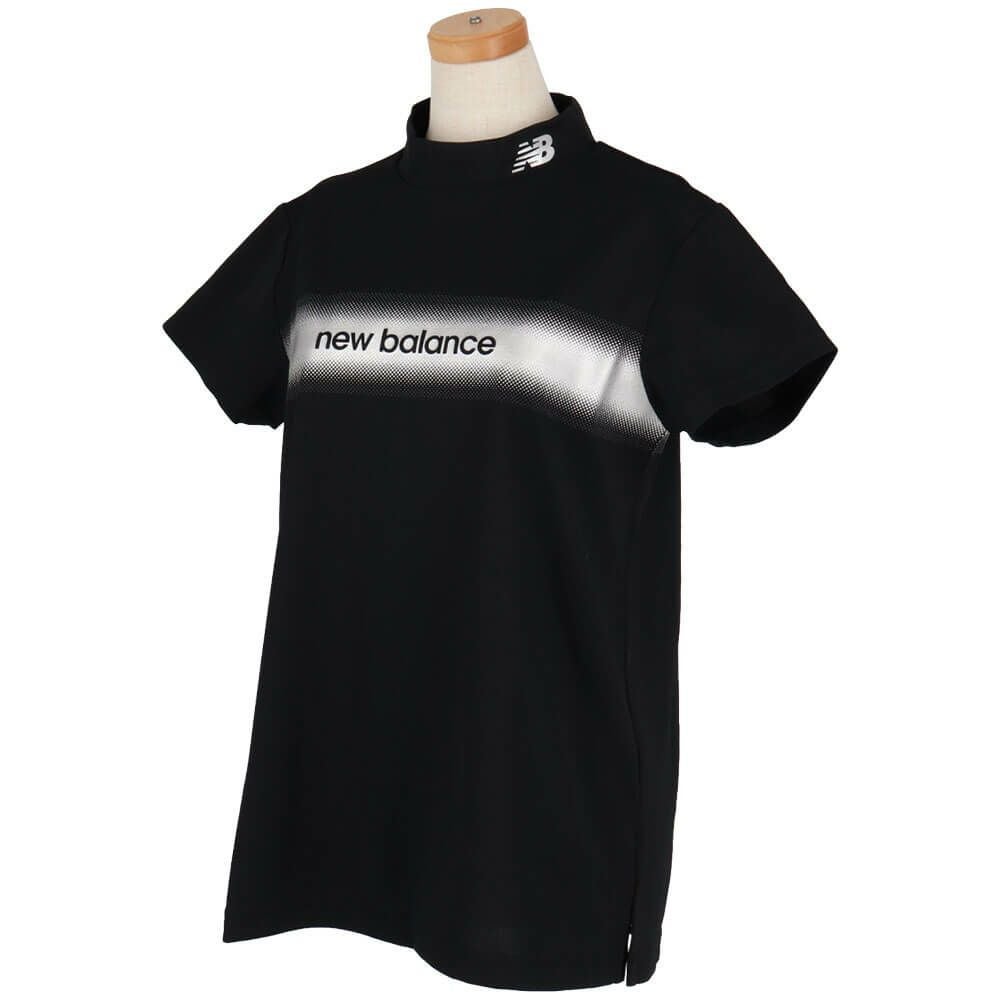ニューバランスゴルフ　レディース 配色ロゴライン 半袖 モックネック シャツ 012-5166509　2025年モデル 詳細4