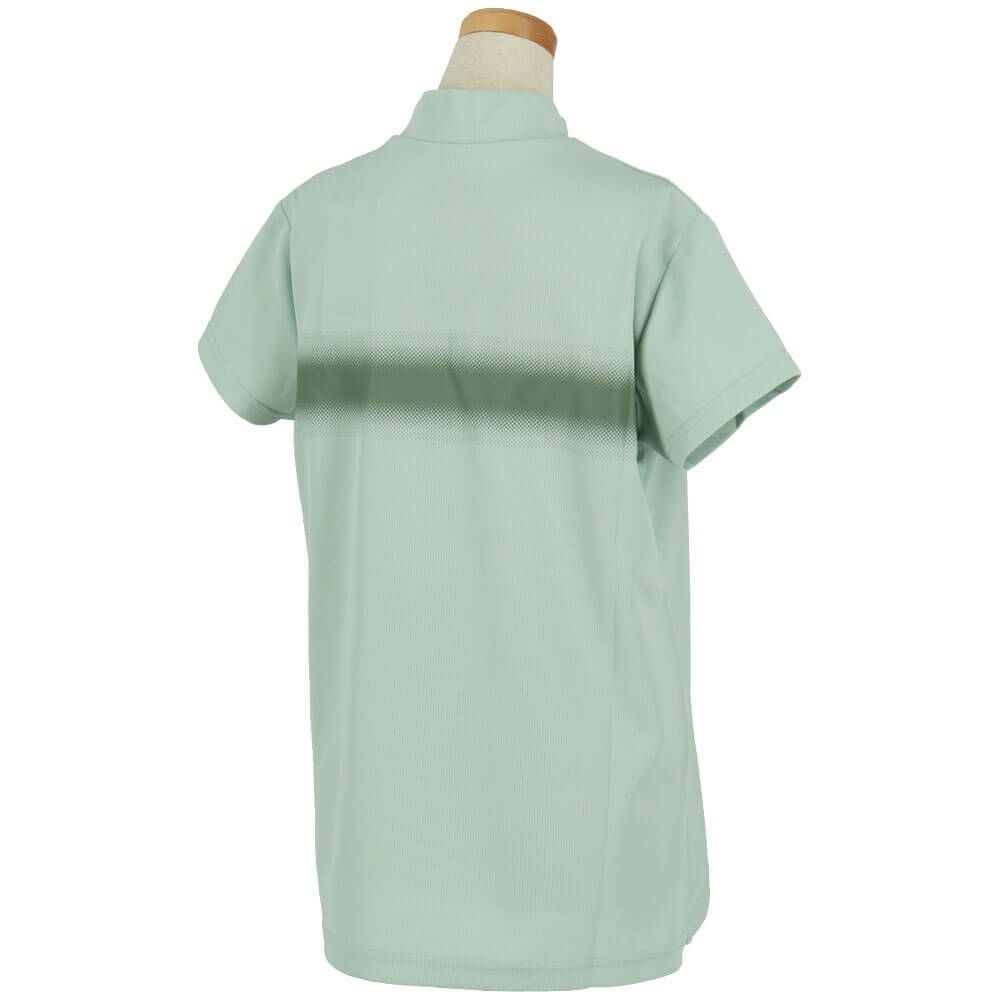 ニューバランスゴルフ　レディース 配色ロゴライン 半袖 モックネック シャツ 012-5166509　2025年モデル 詳細12