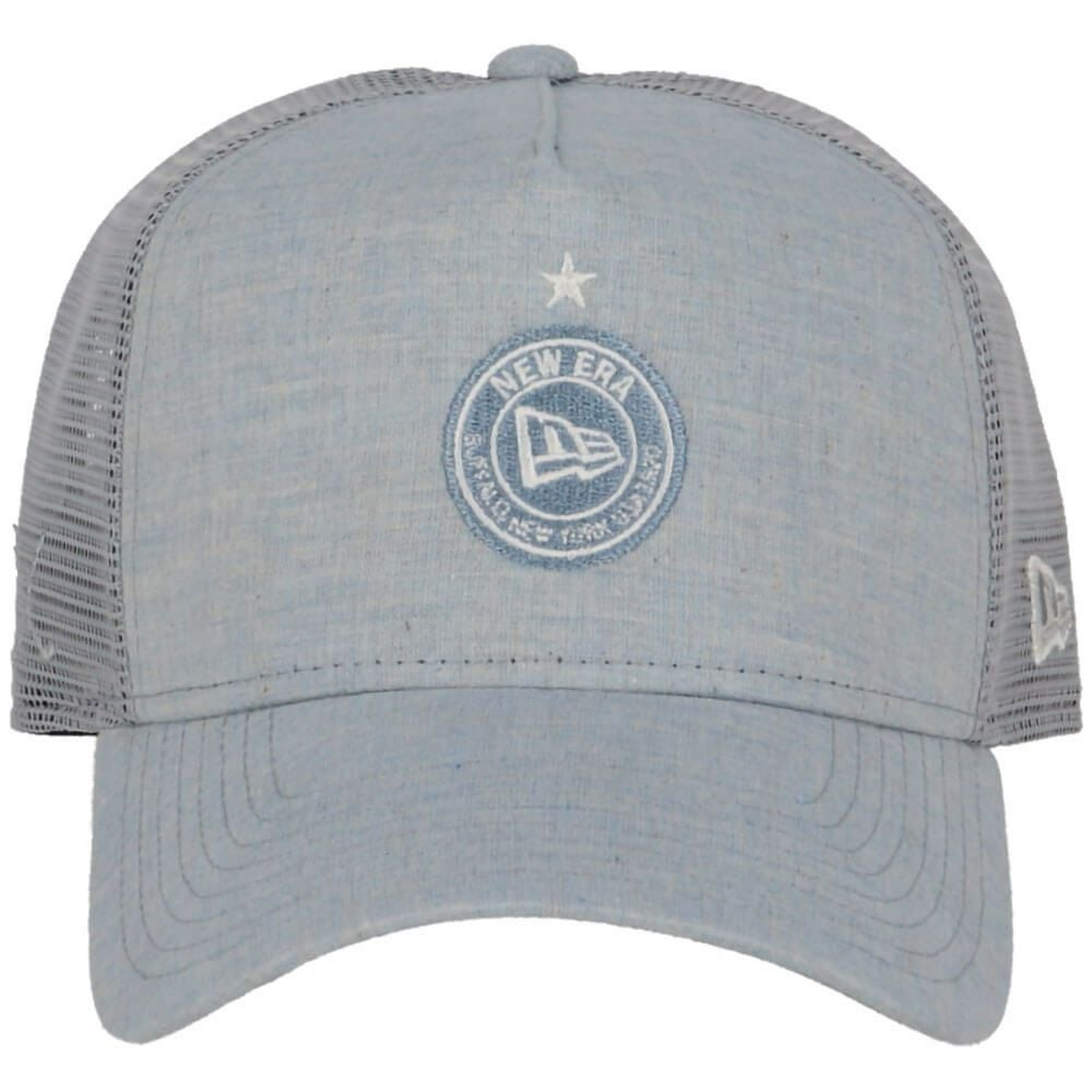 ニューエラ NEW ERA　キャップ 9FORTY A-Frame トラッカー Linen Dungaree 14391363 ブルー 詳細4