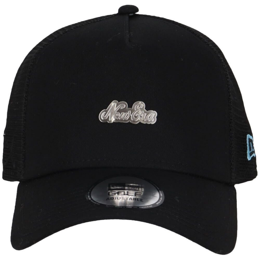 ニューエラ NEW ERA　キャップ 9FORTY A-Frame トラッカー Metal Logo 14391357 ブラック 詳細3