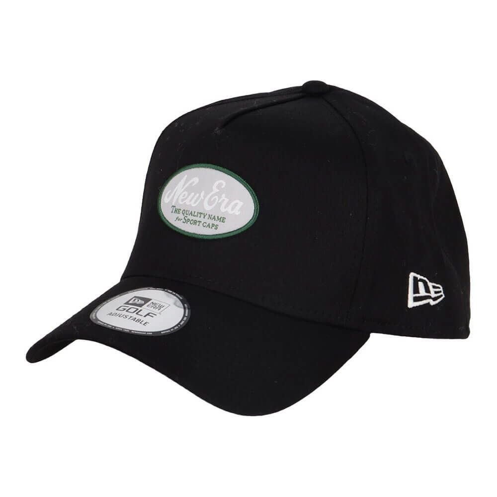 ニューエラ NEW ERA　キャップ 9FORTY A-Frame Stretch Cotton Washable オーバルロゴ 14391384 ブラック