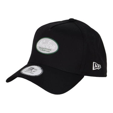 ニューエラ NEW ERA　キャップ 9FORTY A-Frame Stretch Cotton Washable オーバルロゴ 14391384 ブラック