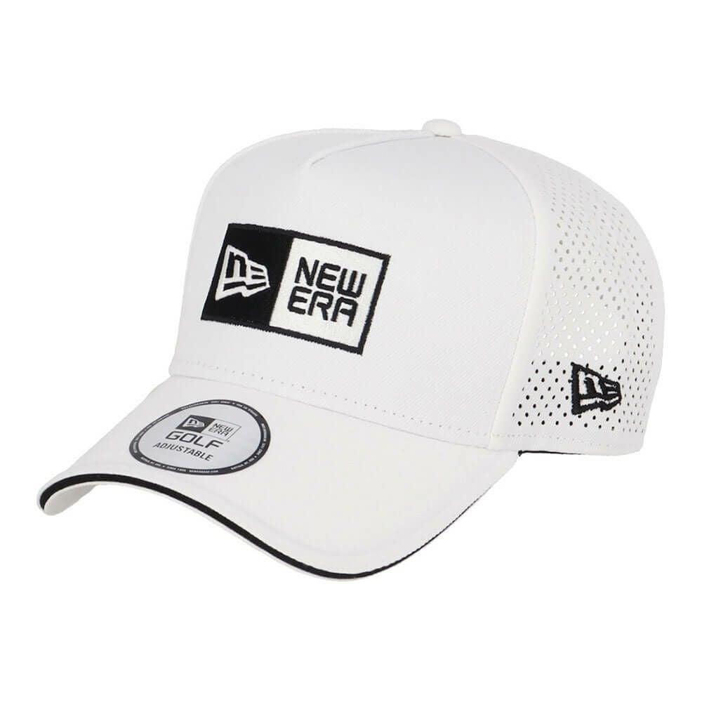 ニューエラ NEW ERA　キャップ 9FORTY A-Frame Laser Perforated ボックスロゴ 14391394 ホワイト