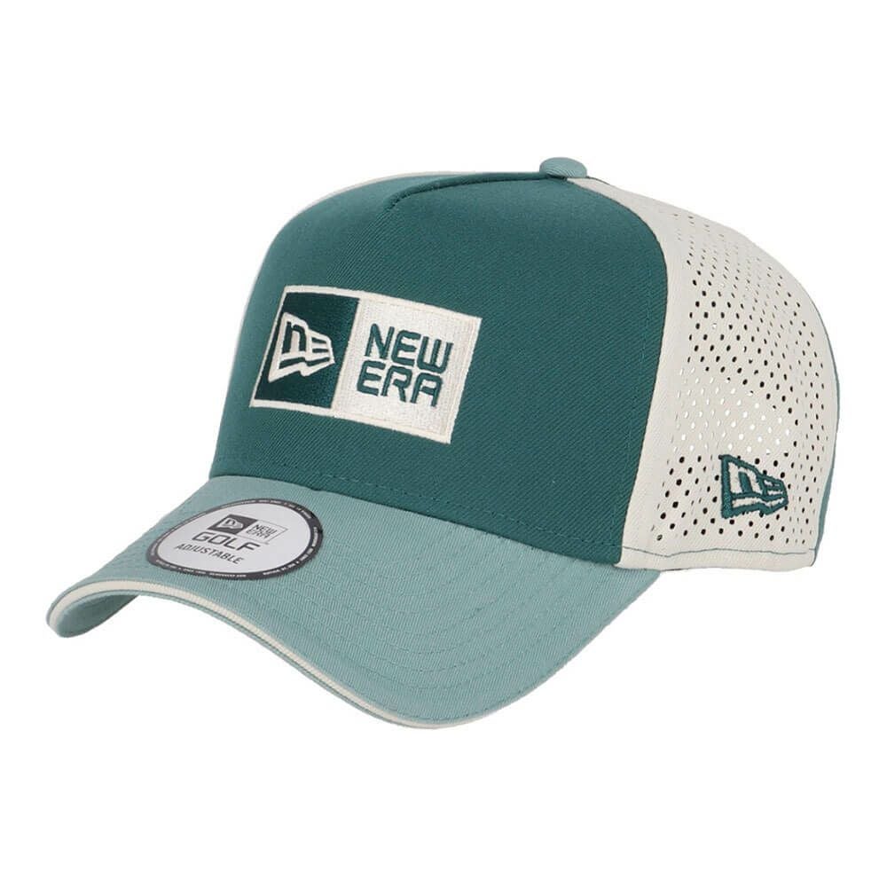 ニューエラ NEW ERA　キャップ 9FORTY A-Frame Laser Perforated ボックスロゴ 14391395 パインニードルグリーン