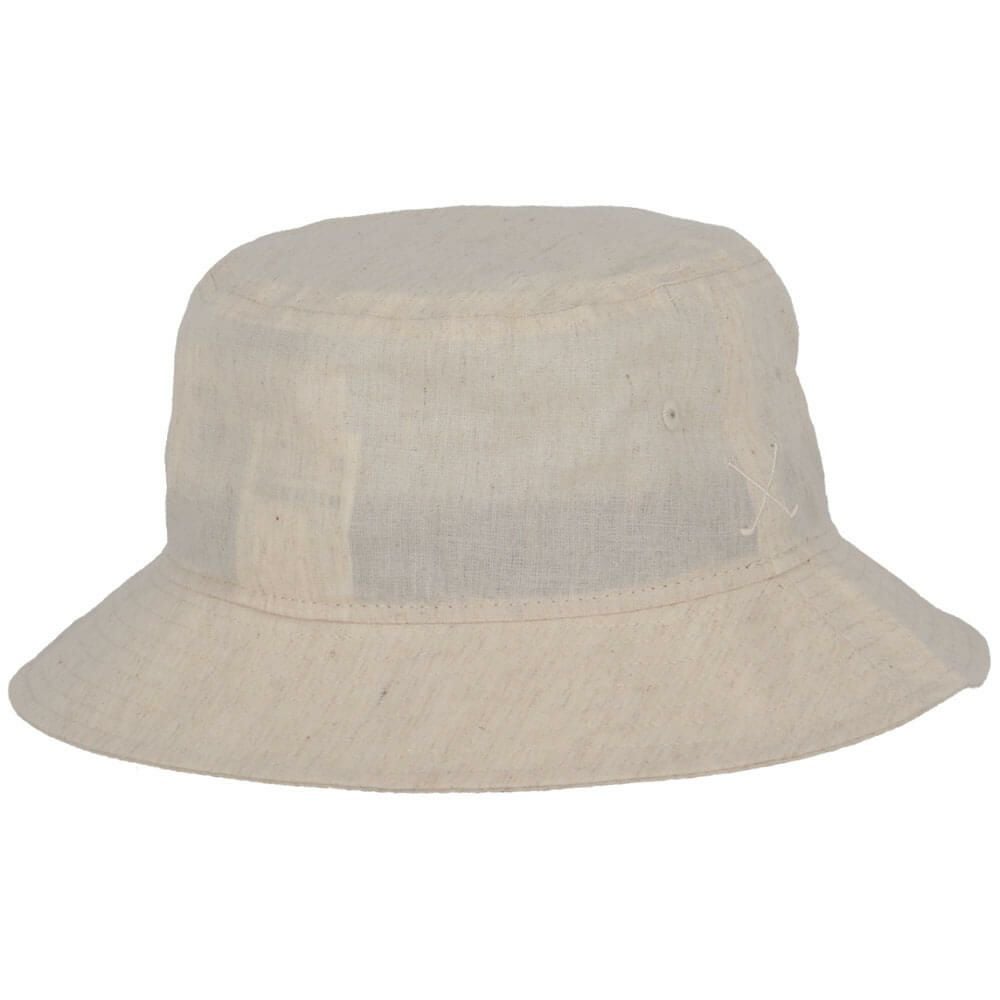 ニューエラ NEW ERA　レディース バケットハット01 ロゴ刺繍 Linen Dungaree 14391223 アイボリー 詳細2
