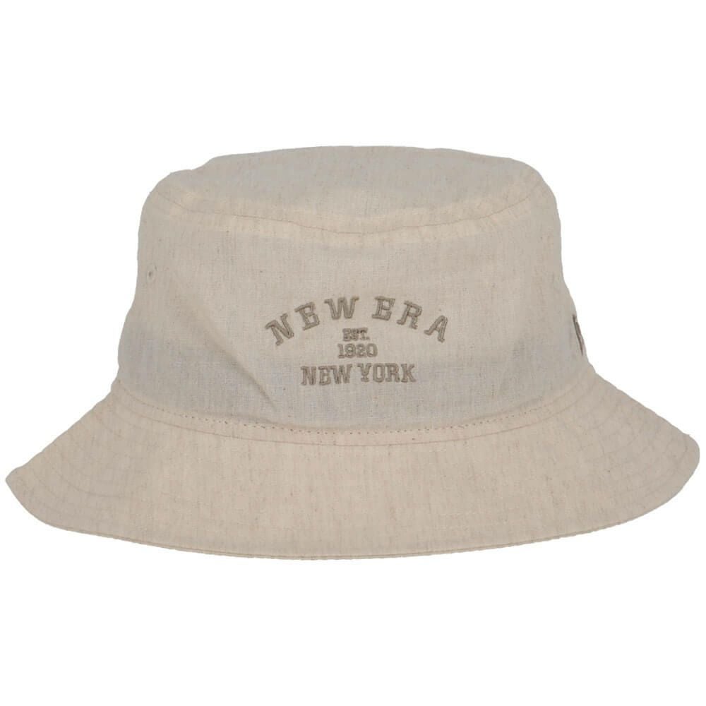 ニューエラ NEW ERA　レディース バケットハット01 ロゴ刺繍 Linen Dungaree 14391223 アイボリー 詳細3