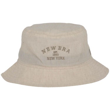 ニューエラ NEW ERA　レディース バケットハット01 ロゴ刺繍 Linen Dungaree 14391223 アイボリー 詳細3
