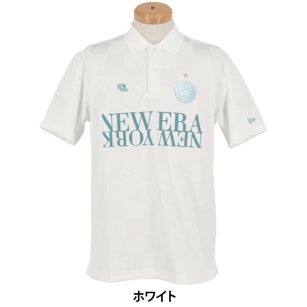 ニューエラ NEW ERA　メンズ ロゴワッペン 半袖 ポロシャツ　2025年モデル 詳細4