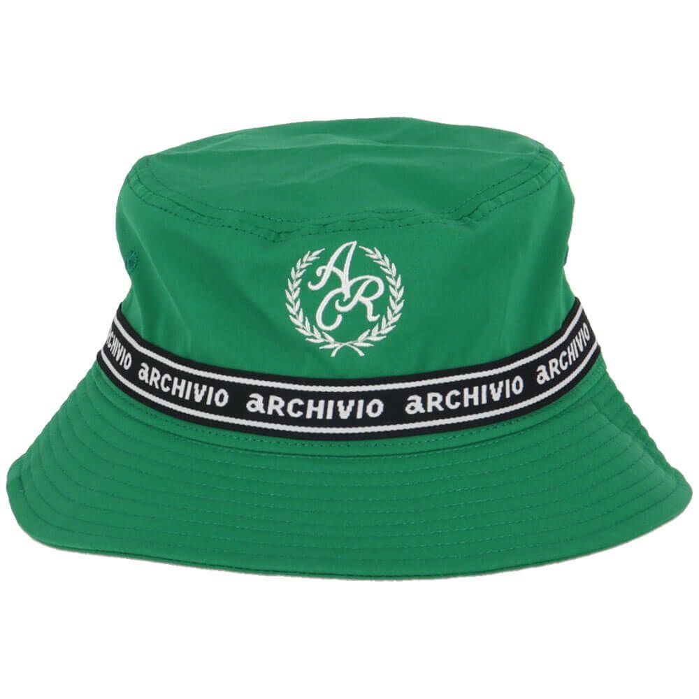 アルチビオ archivio　レディース エンブレム風 ロゴ刺繍 バケットハット A450208 050 グリーン　2025年モデル グリーン 詳細2