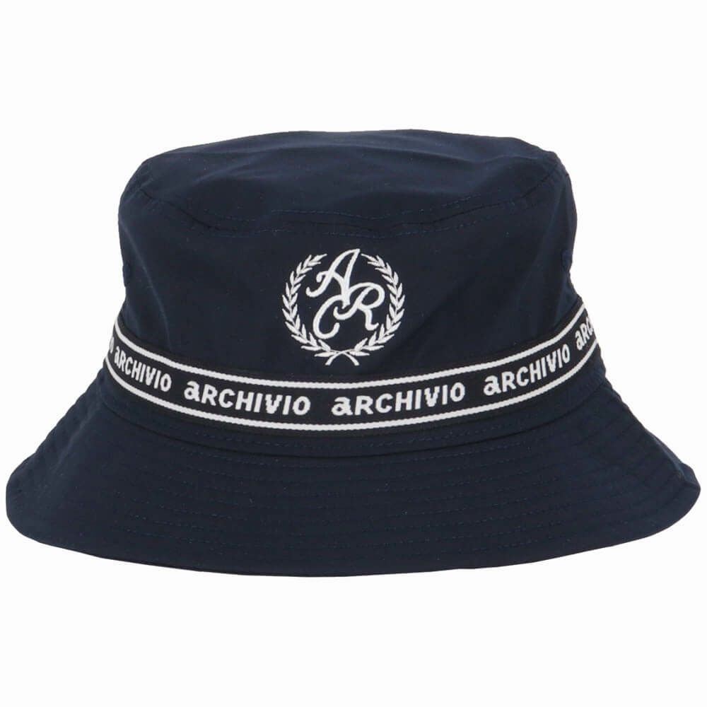 アルチビオ archivio　レディース エンブレム風 ロゴ刺繍 バケットハット A450208 060 ネイビー　2025年モデル ネイビー 詳細2