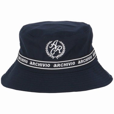 アルチビオ archivio　レディース エンブレム風 ロゴ刺繍 バケットハット A450208 060 ネイビー　2025年モデル ネイビー 詳細2