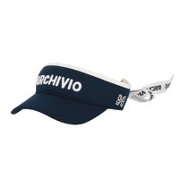 アルチビオ archivio　レディース ロゴプリント バックリボン サンバイザー A450303 060 ネイビー
