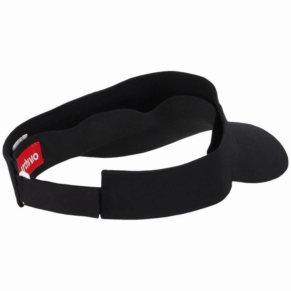 アルチビオ archivio　レディース ロゴ刺繍 サンバイザー A450306 001 ブラック 詳細2