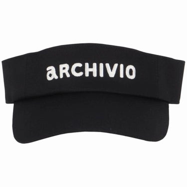 アルチビオ archivio　レディース ロゴ刺繍 サンバイザー A450306 001 ブラック 詳細3