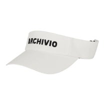 アルチビオ archivio　レディース ロゴ刺繍 サンバイザー A450306 090 ホワイト