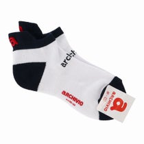 アルチビオ archivio　レディース ロゴ刺繍 ポイントカラー ショート ソックス A450318 160 ネイビー