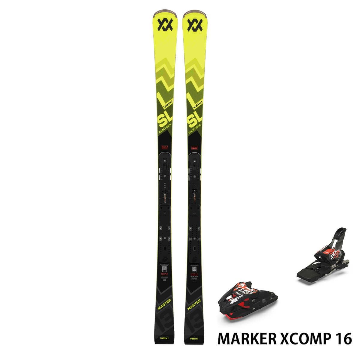 フォルクル VOLKL RACETIGER SL MASTER + マーカー MARKER XCOMP 16 