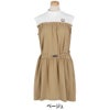 アルチビオ archivio　レディース ロゴワッペン レイヤード風 ノースリーブ ギャザーワンピース A451412　2025年モデル ベージュ