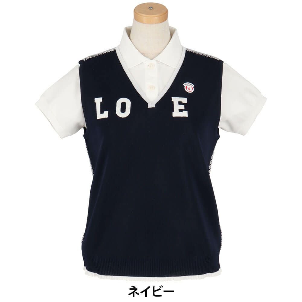 アルチビオ archivio レディース LOVEデザイン バックメッシュベスト A458220 2025年モデル