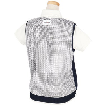 アルチビオ archivio　レディース LOVEデザイン バックメッシュベスト A458220　2025年モデル ネイビー 詳細1
