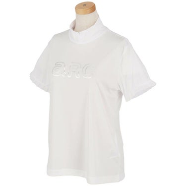 アルチビオ archivio　レディース ロゴデザイン シアー & フリル 半袖 プルオーバー ツインセット A459408　2025年モデル ホワイト 詳細5