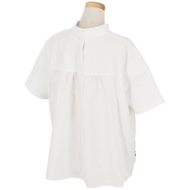 アルチビオ archivio　レディース 生地切替 バックギャザー UV速乾 半袖 プルオーバー A459417　2025年モデル ホワイト 詳細1