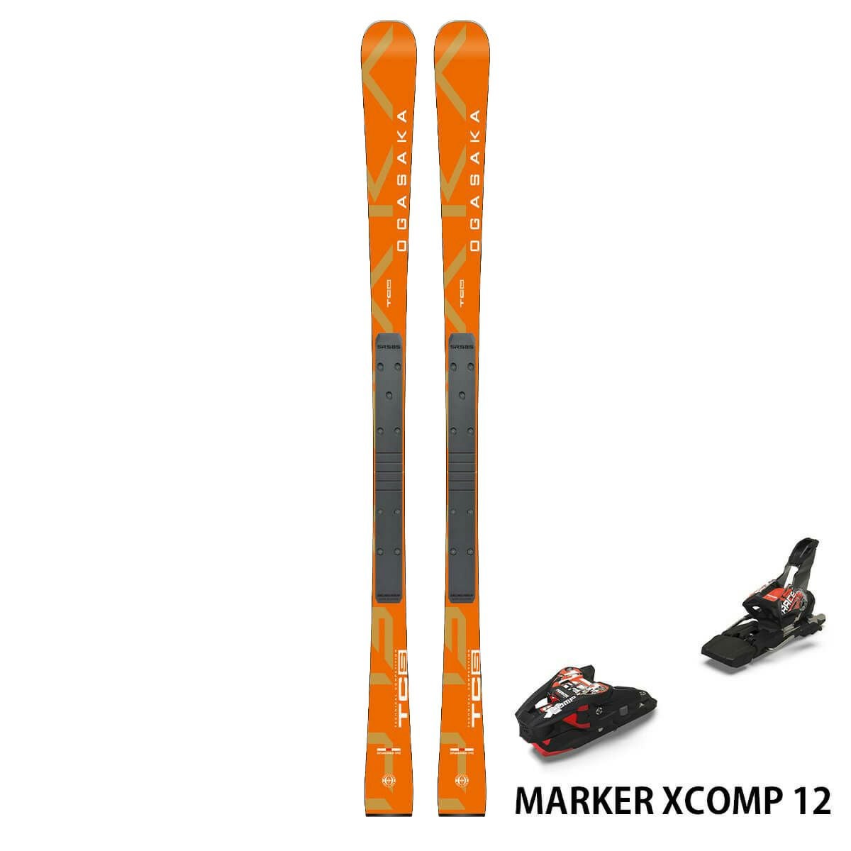 オガサカ OGASAKA　TC-S SR585 ＋ 2023-2024 XCOMP 12 ティーシーエス SR585　スキー板 ビンディングセット 2024-2025