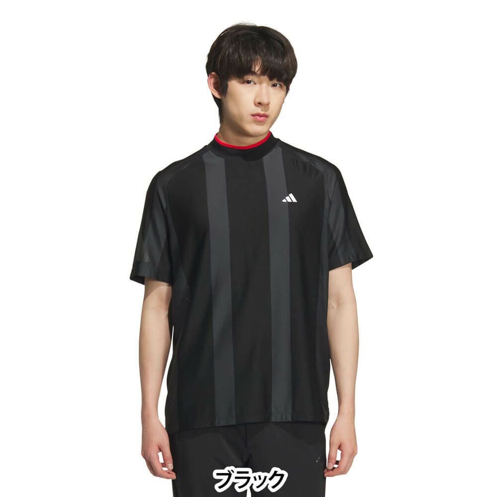 アディダス adidas　メンズ アディゼロ メッシュ 半袖 モックネックシャツ KUK73　2025年モデル 詳細1