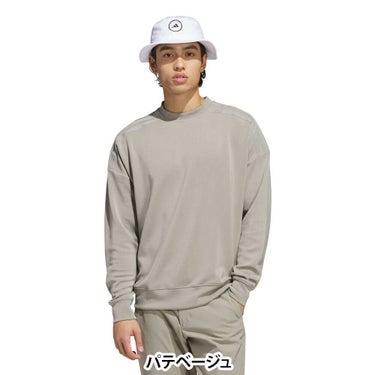 アディダス adidas　メンズ ビヨンド ザ コース ダンボールニット 長袖 クルーネック プルオーバー KUH54　2025年モデル 詳細1