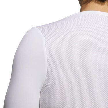 アディダス adidas　メンズ バックメッシュ ベースレイヤー 長袖 Vネック インナーシャツ KVH12　2025年モデル 詳細5