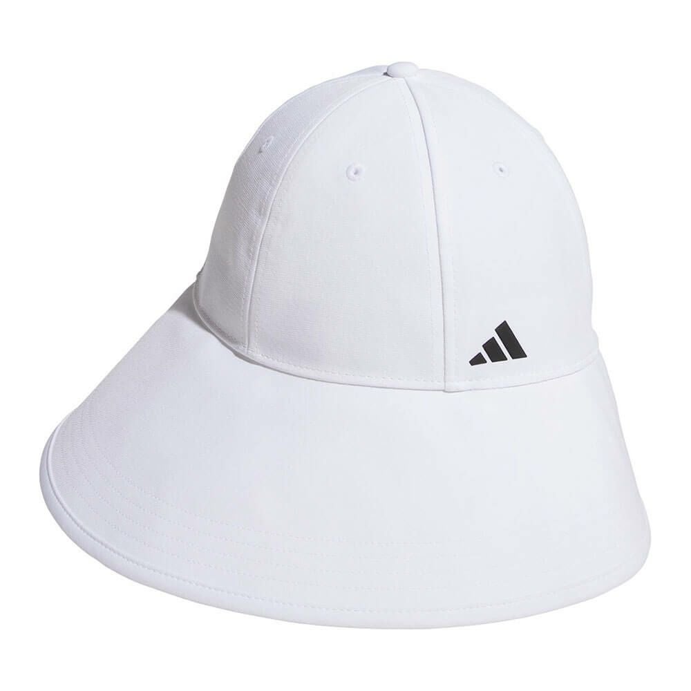 アディダス adidas　レディース ワイドブリムキャップ KVX76 JG3547 ホワイト　2025年モデル ホワイト
