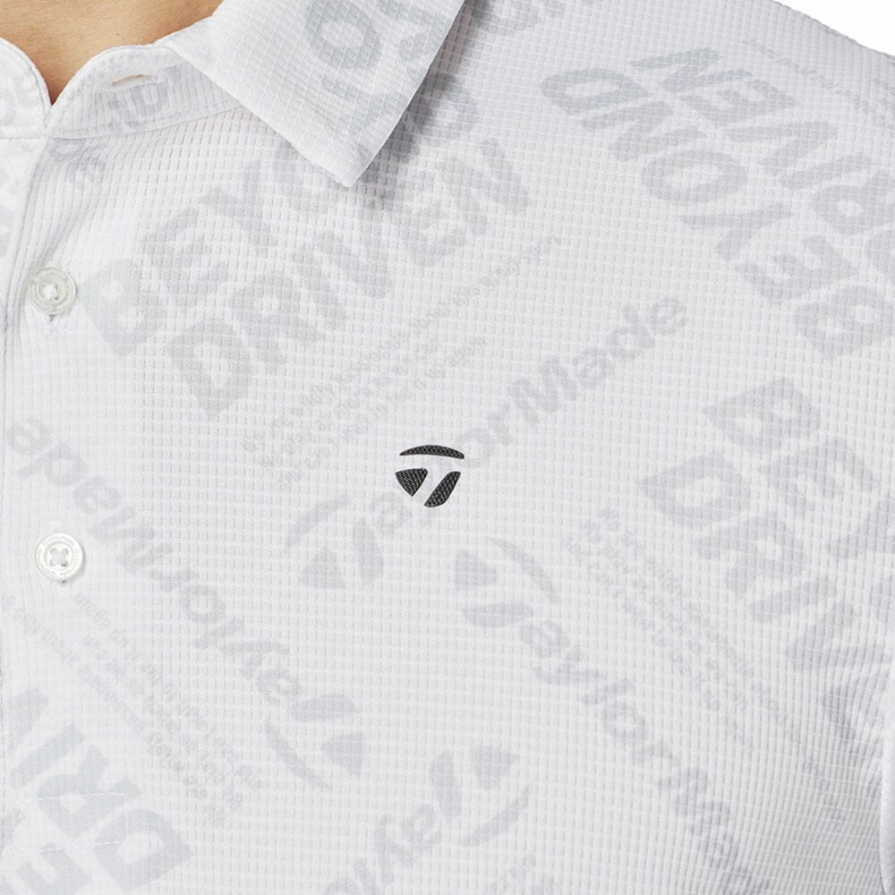 テーラーメイド TaylorMade　メンズ T-ICE BEYOND DRIVEN 半袖 ポロシャツ UN645　2025年モデル ホワイト 詳細3