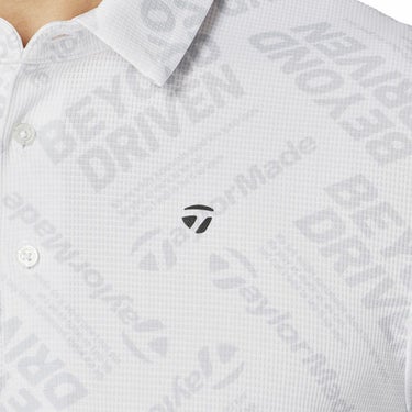 テーラーメイド TaylorMade　メンズ T-ICE BEYOND DRIVEN 半袖 ポロシャツ UN645　2025年モデル ホワイト 詳細3