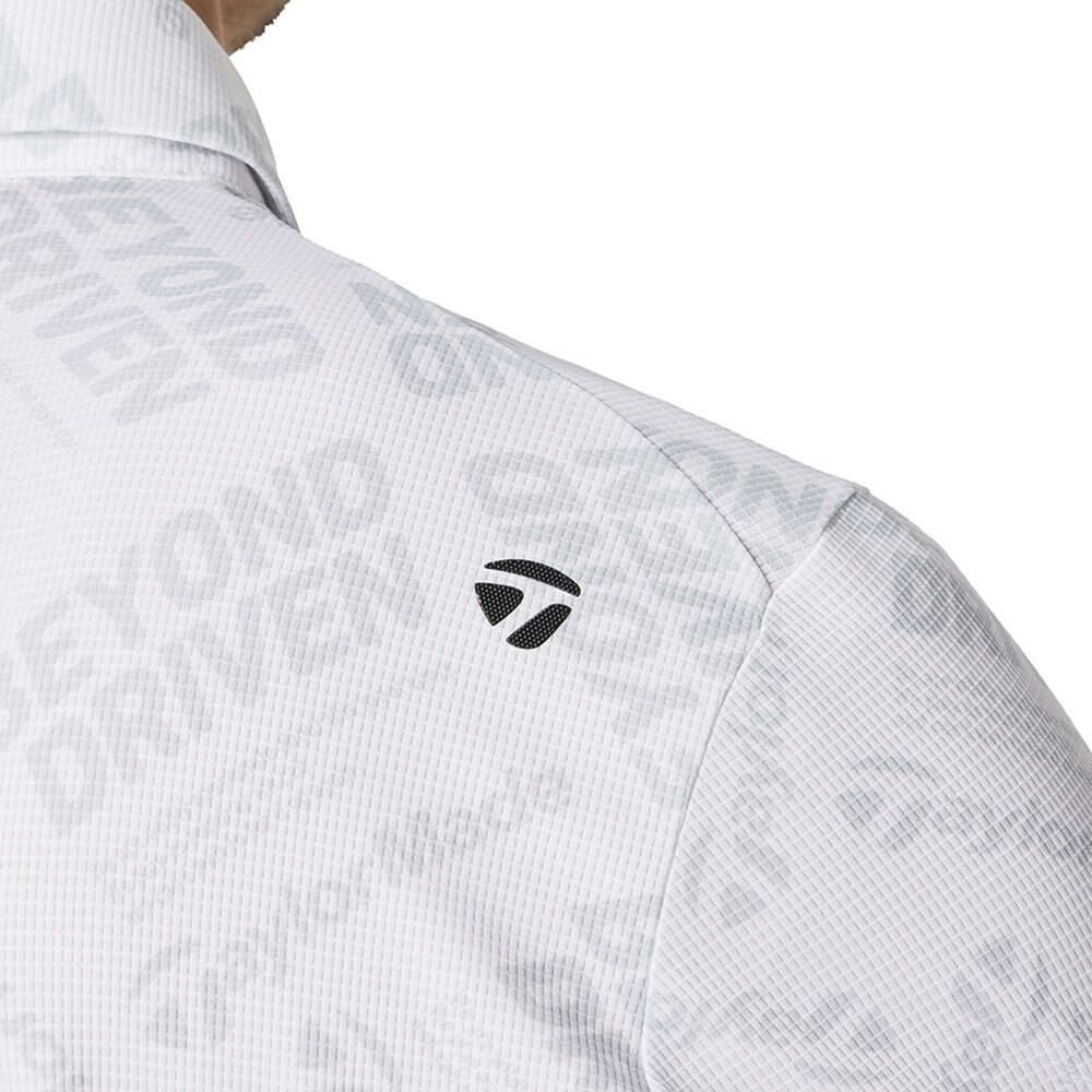 テーラーメイド TaylorMade　メンズ T-ICE BEYOND DRIVEN 半袖 ポロシャツ UN645　2025年モデル ホワイト 詳細4
